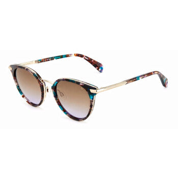 Brown Shaded Violet Oval Ladies Sunglasses