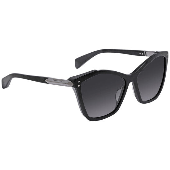 Grey Gradient Geometric Ladies Sunglasses