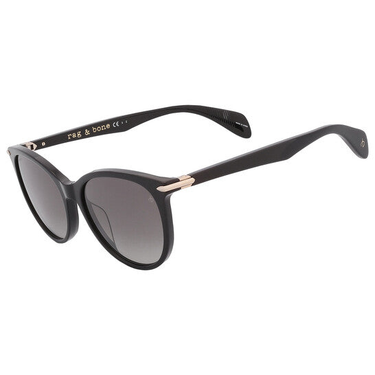 Polarized Grey Gradient Oval Ladies Sunglasses