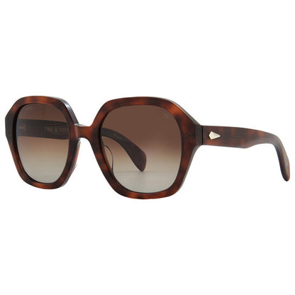 Rag & Bone Brown Gradient Square Ladies Sunglasses
