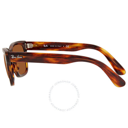 نظارات شمسية رجالية مستطيلة من راي بان، لون بني، من بوربانك