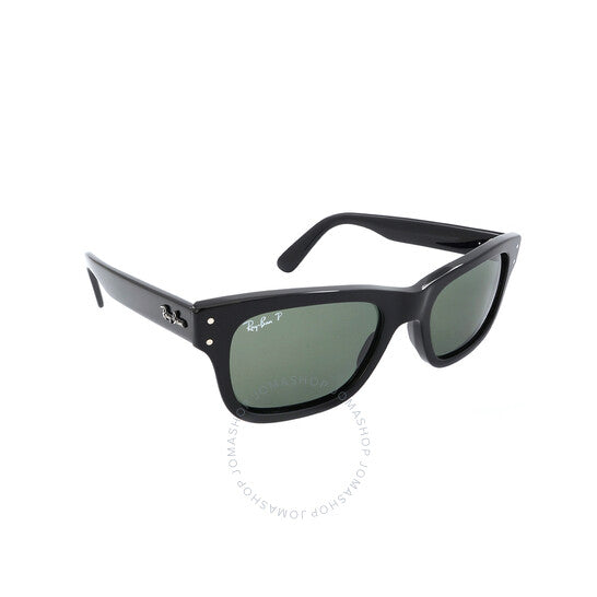 نظارات شمسية رجالية مستطيلة مستقطبة من راي بان، بوربانك، باللون الأخضر