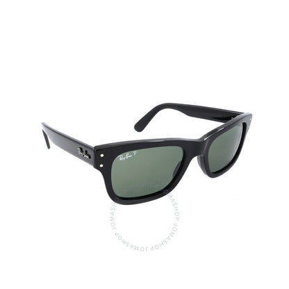 نظارات شمسية رجالية مستطيلة مستقطبة من راي بان، بوربانك، باللون الأخضر