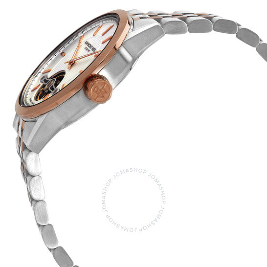 Raymond Weil, Automatic Silver Dial Men's Two-tone Watch