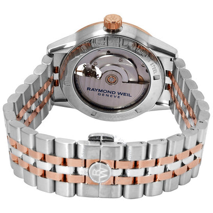 Raymond Weil, Automatic Silver Dial Men's Two-tone Watch