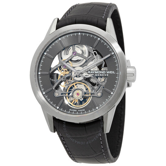 ساعة ريموند ويل فريلانسر 1212 أوتوماتيكية للرجال بمينا رمادي