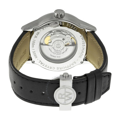 Raymond Weil, Freelancer Automatic Black Dial Black Leather Men's Watch
