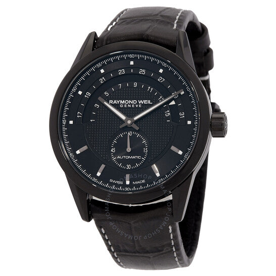 ساعة ريموند ويل فريلانسر أوتوماتيكية للسيدات بمينا أسود