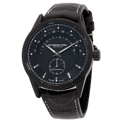 ساعة ريموند ويل فريلانسر أوتوماتيكية للسيدات بمينا أسود