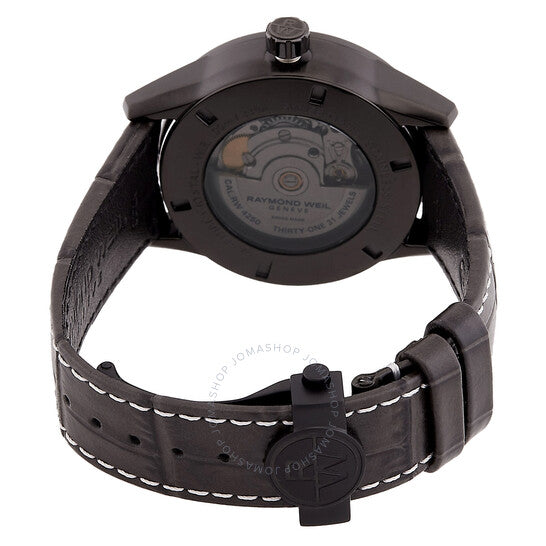 ساعة ريموند ويل فريلانسر أوتوماتيكية للسيدات بمينا أسود