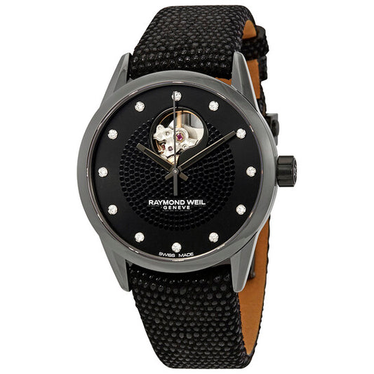 Raymond Weil, Freelancer Automatic Black Diamond Dial Ladies Watch