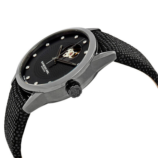Raymond Weil, Freelancer Automatic Black Diamond Dial Ladies Watch