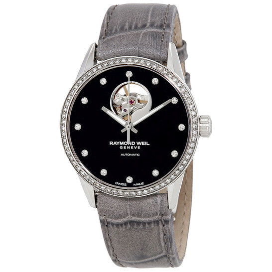 Raymond Weil, Freelancer Automatic Black Diamond Dial Ladies Watch