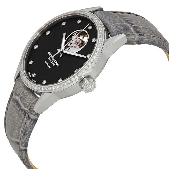 Raymond Weil, Freelancer Automatic Black Diamond Dial Ladies Watch