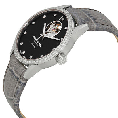 Raymond Weil, Freelancer Automatic Black Diamond Dial Ladies Watch
