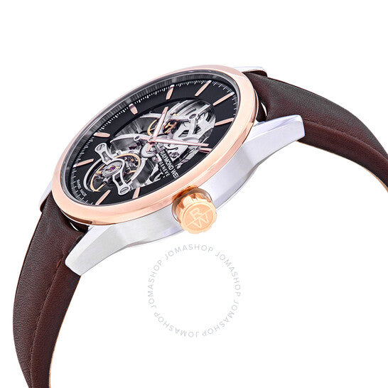 ساعة ريموند ويل فريلانسر الأوتوماتيكية للرجال بمينا هيكلي