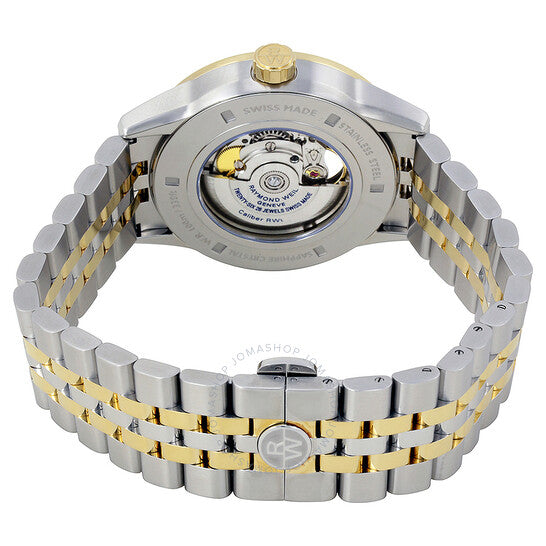 Raymond Weil, Freelancer Black Dial Two-tone Men's Watch