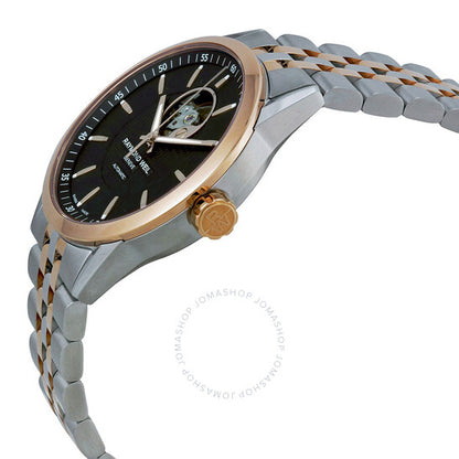 Raymond Weil, Freelancer Black Dial Two-tone Men's Watch