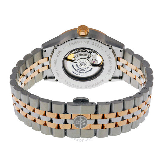 Raymond Weil, Freelancer Black Dial Two-tone Men's Watch