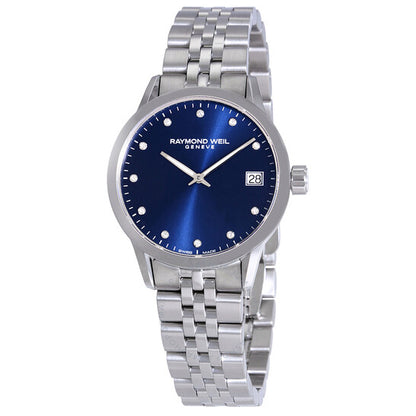Raymond Weil, Freelancer Blue Dial Diamond Ladies Watch