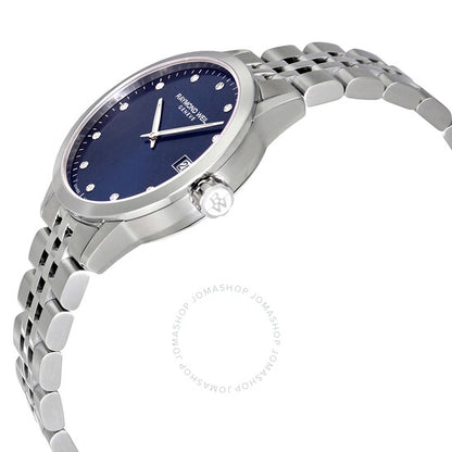 Raymond Weil, Freelancer Blue Dial Diamond Ladies Watch