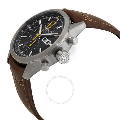 ساعة ريموند ويل فريلانسر كرونوغراف أوتوماتيكية للرجال بمينا أسود