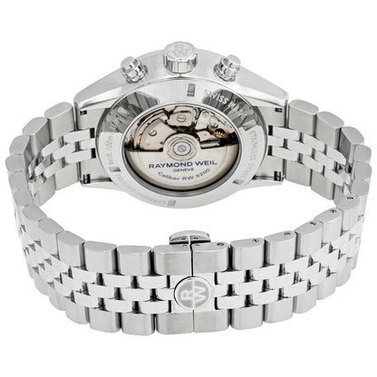 ساعة ريموند ويل فريلانسر كرونوغراف أوتوماتيكية للرجال بمينا أسود