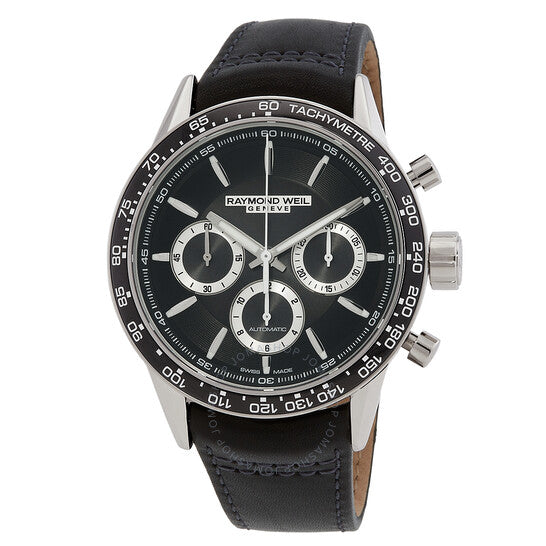 Raymond Weil, Freelancer Chronograph Automatic Black Dial Men's Watch