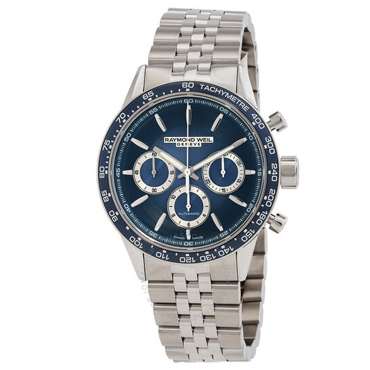 Raymond Weil, Freelancer Chronograph Automatic Blue Dial Men's Watch