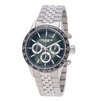 Raymond Weil, Freelancer Chronograph Automatic Green Dial Men's Watch