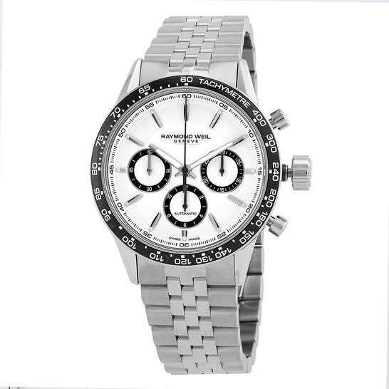Raymond Weil, Freelancer Chronograph Automatic White Dial Men's Watch