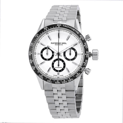 Raymond Weil, Freelancer Chronograph Automatic White Dial Men's Watch