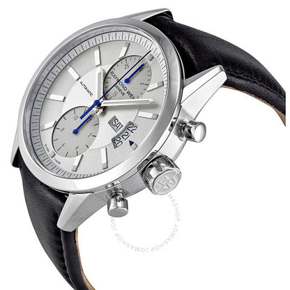 ساعة ريموند ويل فريلانسر كرونوغراف للرجال بمينا فضي