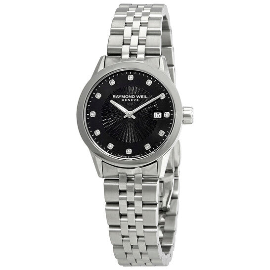 Raymond Weil, Freelancer Diamond Black Dial Ladies Watch