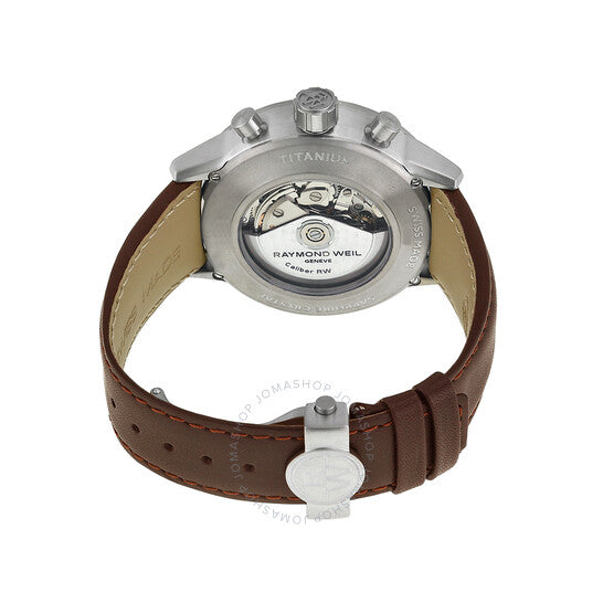 ساعة ريموند ويل فريلانسر للرجال، مينا رمادي وأسود