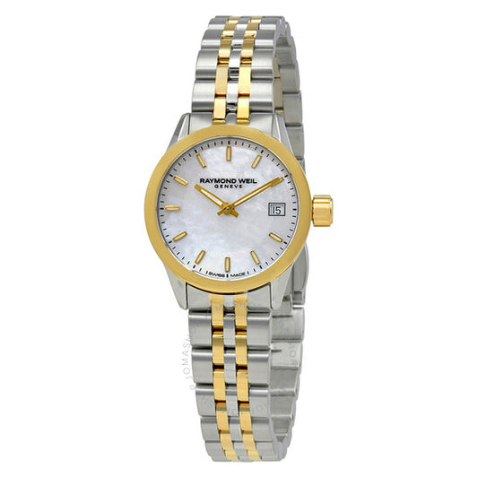 Raymond Weil, Freelancer Mother of Pearl Dial Ladies Watch