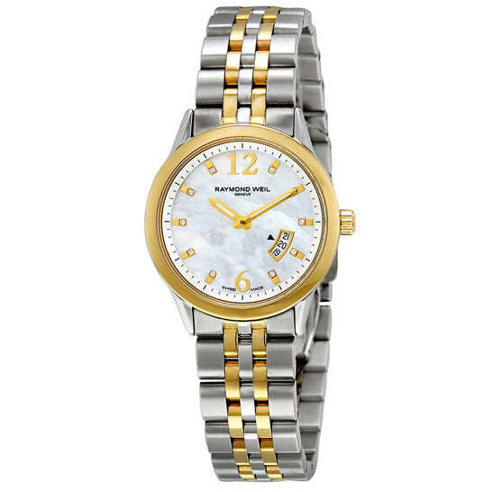 Raymond Weil, Freelancer Mother of Pearl Dial Ladies Watch