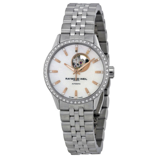 Raymond Weil, Freelancer Mother of Pearl Dial Ladies Watch