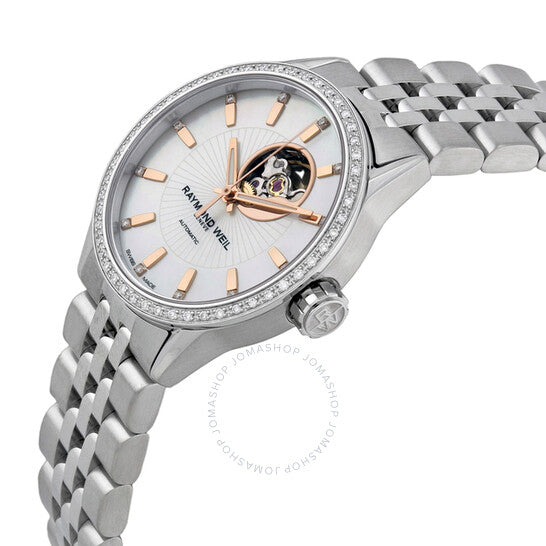 Raymond Weil, Freelancer Mother of Pearl Dial Ladies Watch