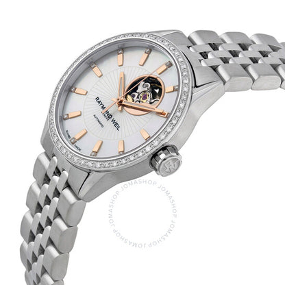 Raymond Weil, Freelancer Mother of Pearl Dial Ladies Watch