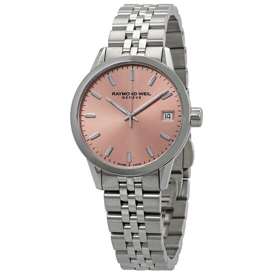 ساعة ريموند ويل فريلانسر كوارتز بمينا وردي للسيدات