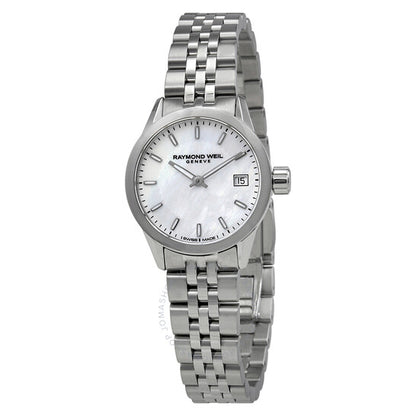 Raymond Weil, Freelancer White Mother of Pearl Dial Ladies Watch