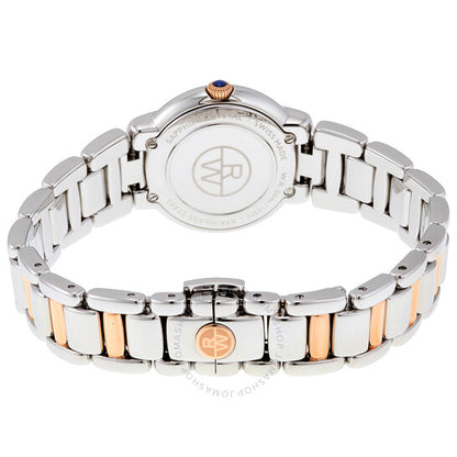 ساعة ريموند ويل ياسمين للسيدات بمينا فضي ثنائي اللون