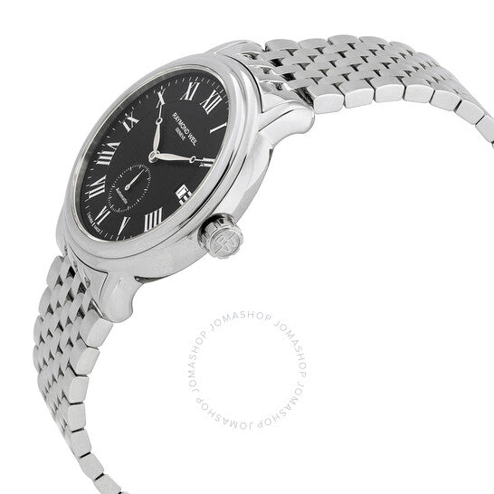 ساعة رايموند ويل مايسترو أوتوماتيكية للرجال بمينا أسود