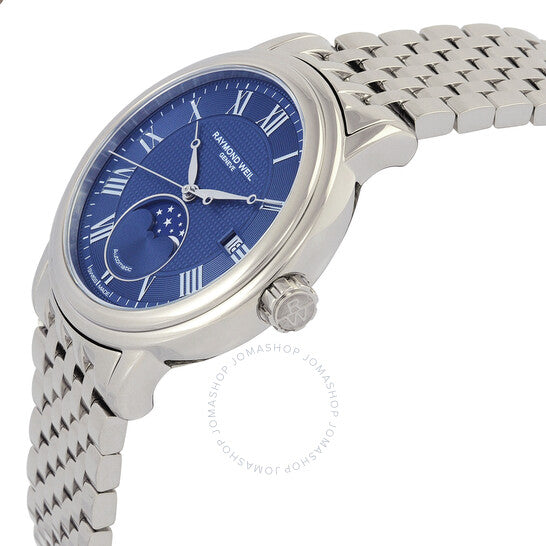 Raymond Weil, Maestro Automatic Moon Phase Blue Dial Men's Watch