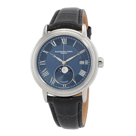Raymond Weil, Maestro Automatic Moon Phase Blue Dial Men's Watch
