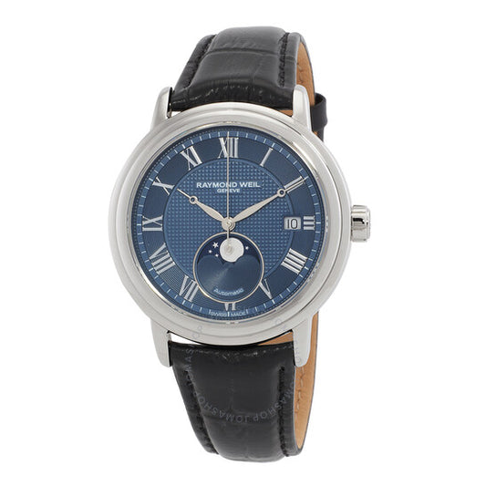 Raymond Weil, Maestro Automatic Moon Phase Blue Dial Men's Watch
