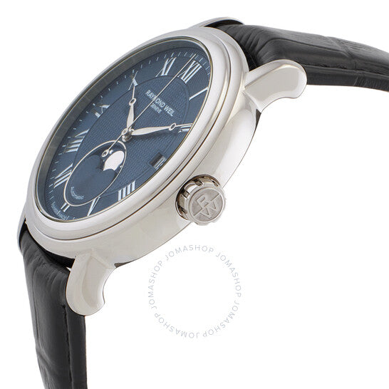 Raymond Weil, Maestro Automatic Moon Phase Blue Dial Men's Watch