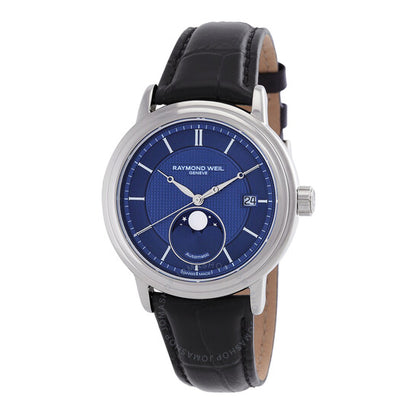 Raymond Weil, Maestro Automatic Moon Phase Blue Dial Men's Watch