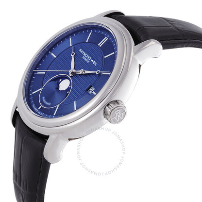 Raymond Weil, Maestro Automatic Moon Phase Blue Dial Men's Watch